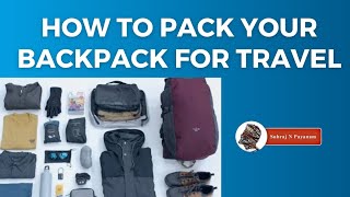 How to Pack your backpack for Travel || Forclaz 40 Litres Trekking Bag Net Worth