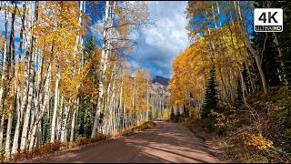 Aspen to Crested Butte, Colorado - 4K Complete 2026 Fall Scenic Drive thru Kebler Pass!