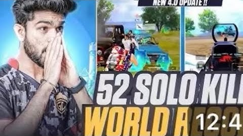  😱l MADE WORLD RECORDS OF 52 SOLO KILLS IN 4.0 UPDATE l BGMI HIGHLIGHTS😱 #lolzzzgaming #viral 