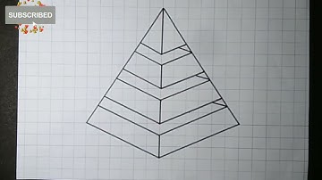 How To Draw A Pyramid Step By Step || Pyramid Easy Draw Tutorial |#arts |#pyramid |#drawing |#draw