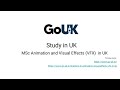 Msc animation and visual effects vfx in uk