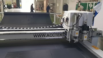 Acctek Oscillating knife cutting machine working video