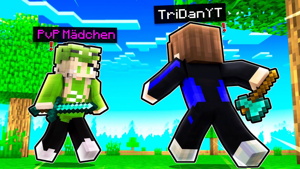 ich TRAINIERE ein MÄDCHEN in MINECRAFT PVP! (HELDEN 2 TRAINING)