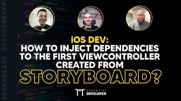 iOS DEV: How to inject dependencies to the first ViewController created from storyboard? | ED Clips