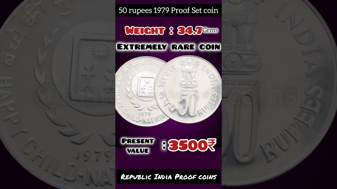 Happy Child Nation Pride 50 rupees Proof Coin price value | Proof Coins of India 