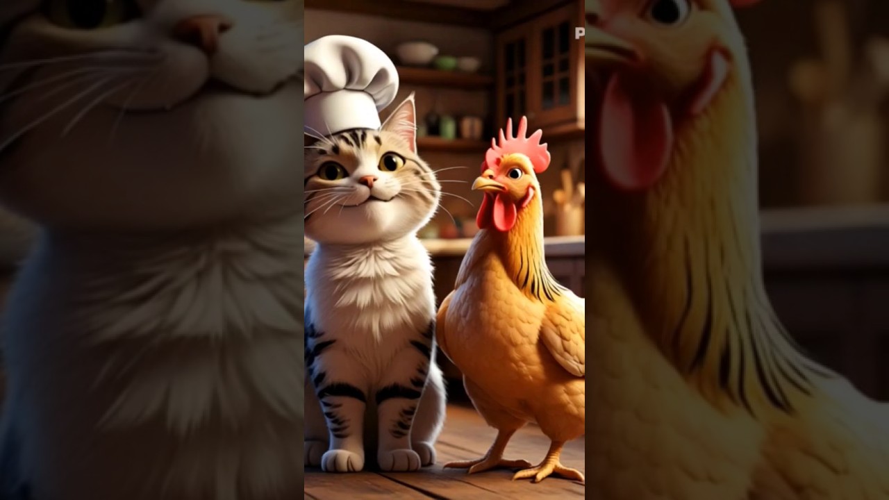Chef Cat’s Chicken Adventure: কাটা, রান্না, আর খাওয়া! | Ai Camp Lover 