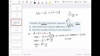 How to find the common difference from arithmetic sequence.