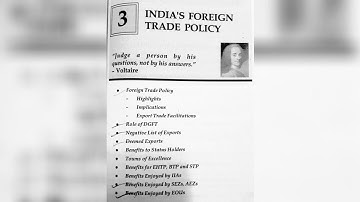 Tybcom Semester V | Export Marketing Module:3 Indian Foreign Policy Manan prakashan Notes