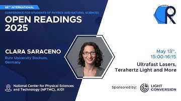 Open Readings 2025 - DAY 1 - Prof. Dr. Clara Saraceno: Ultrafast Lasers, Terahertz Light and More