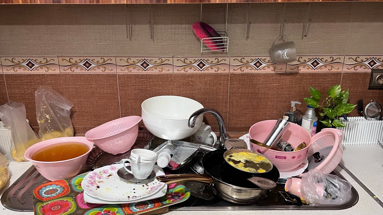 😍ASMR Washing Dishes || Ultimate RelaxationWatch & Feel the Calm🏆