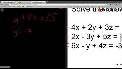 Algebra 2 - Ch 1.4 - Solving Linear Systems