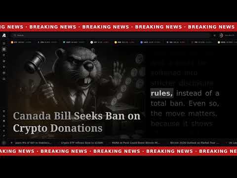 Canada bill targets crypto donations in federal elections - YouTube thumbnail