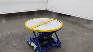 E331898 - Uline H-8935 Spring Loaded Pallet Positioning Table Up To 4500 Pounds