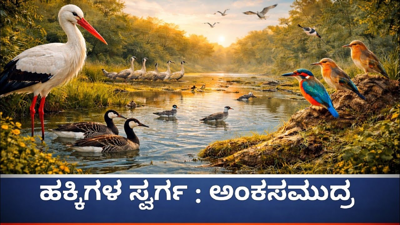 Hidden Bird Sanctuary Near Hampi ಬಿಸಿಲುನಾಡಿನ ಹಕ್ಕಿಧಾಮ : ಅಂಕಸಮುದ್ರ #hampi #ballari #vijayanagara