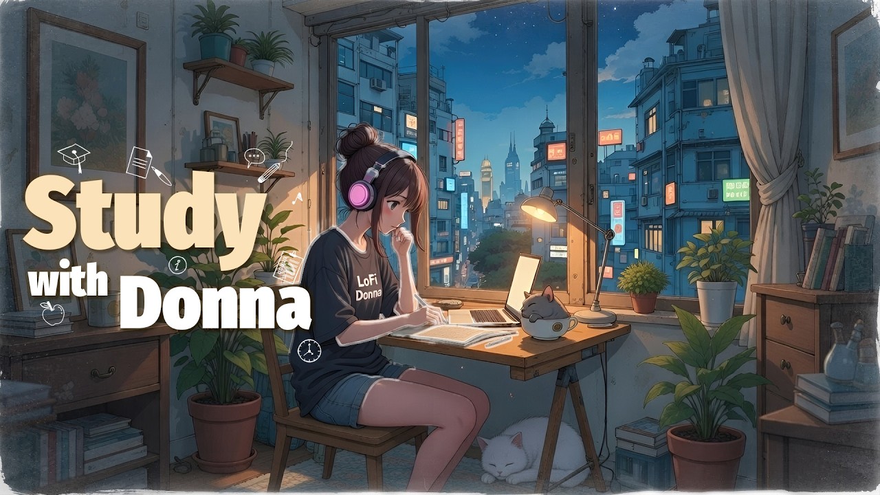 Late Night Lofi 🌙 Study & Work Music for Deep Focus & Productivity (1 Hour)