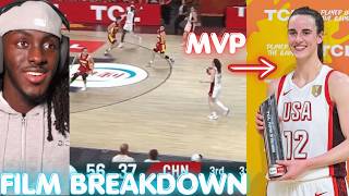 Caitlin Clark's FILM BREAKDOWN MVP Performance Vs China OFF THE BENCH!! INSANE 2 WAY GAME