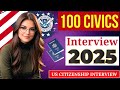 2025 random 100 civics questions and answers - U.S. citizenship interview I N400 Interview #trump