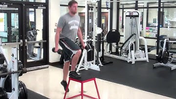 DUMBBELL ALTERNATING STEP-UP
