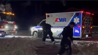 Spokane County Fire District 8 helps elderly couple shovel snow