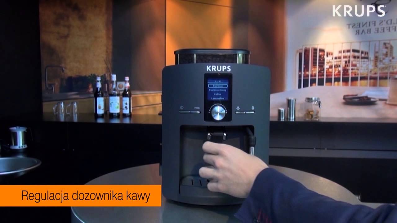 Jak przygotować espresso w ekspresie KRUPS z serii EA82 - YouTube