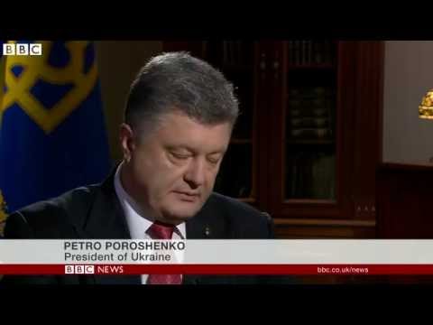 Ukraine's President Poroshenko Said : 'I don't trust Vladimir Putin'