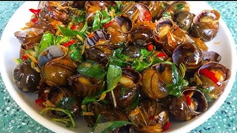 ỐC XÀO SẢ ỚT ngon ơi là ngon