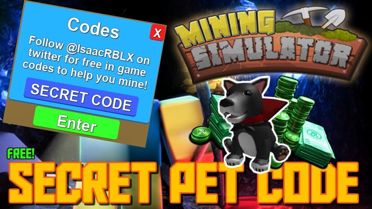  NEW SECRET PET CODE In MINING SIMULATOR YouTube