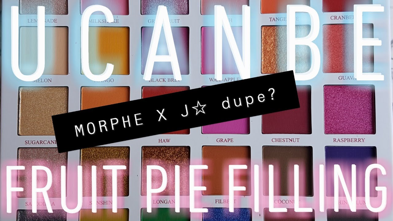 MORPHE x Jeffree Star dupe? UCANBE Fruit Pie Filling palette | 9 minute swatches