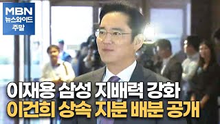 이재용 삼성 지배력 강화…이건희 상속 지분 배분 공개 [MBN 뉴스와이드 주말]