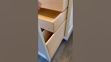 Retrofit drawer into an existing trash bin cabinet #shorts