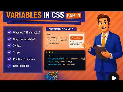 CSS Variables Part 1 | Beginner’s Guide to Custom Properties (Free Course)
