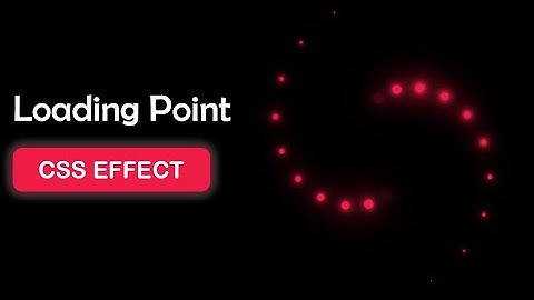 Loading Spinner Html CSS