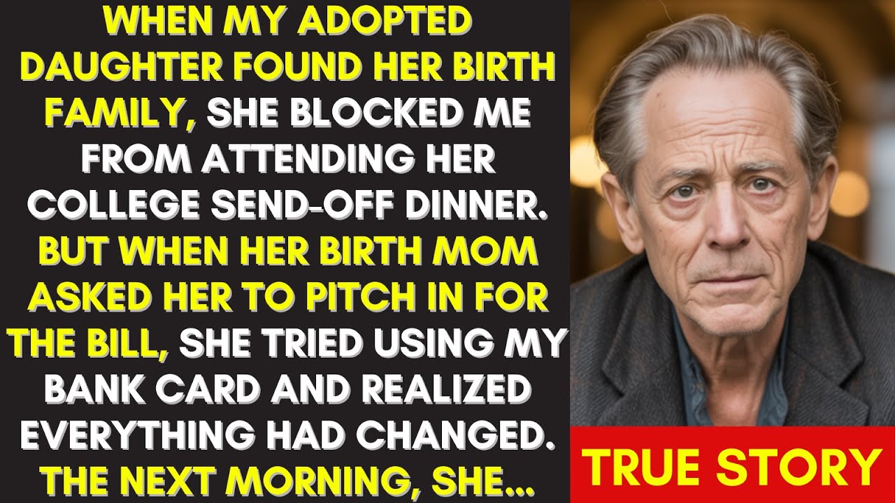 MY ADOPTED DDAUGHTER BLOCKED ME FROM ATTENDING HER COLLEGE SEND OFF. SO I...