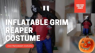 INFLATABLE GRIM REAPER COSTUME ADULT SIZED-HALLOWEEN #Grimreapercostume #Halloweencostume
