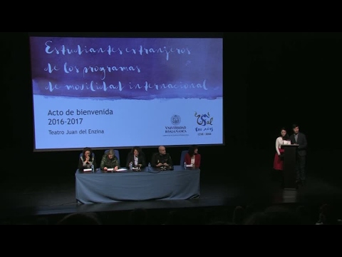 Acto bienvenida estudiantes extranjeros programas movilidad - YouTube