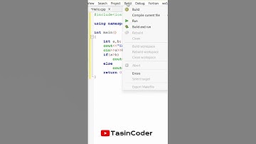 C++ program to find the maximum of two numbers ||  #coder #tasincoder #C++
