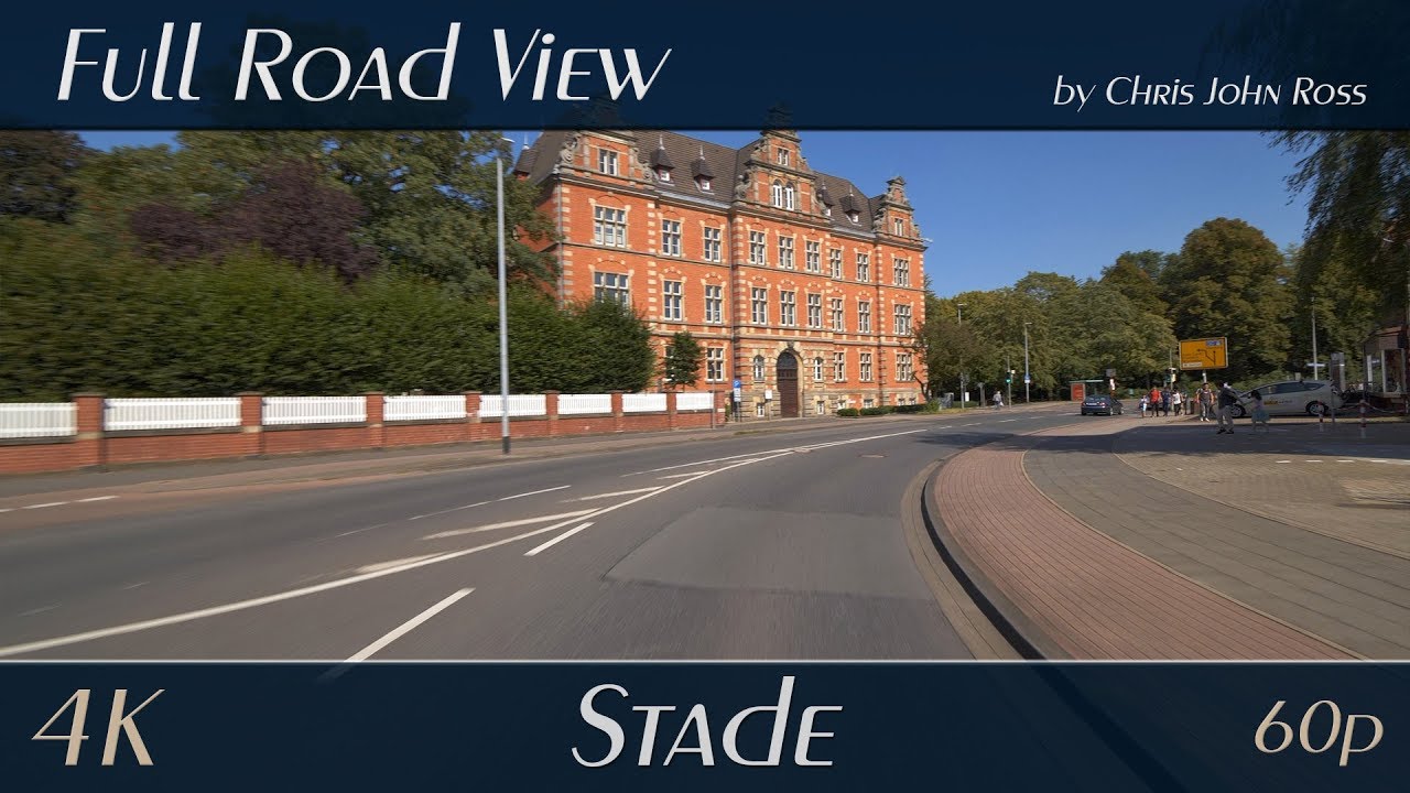 Stade, Germany: Harsefelder Straße - 4K (2160p/60p) Ultra HD