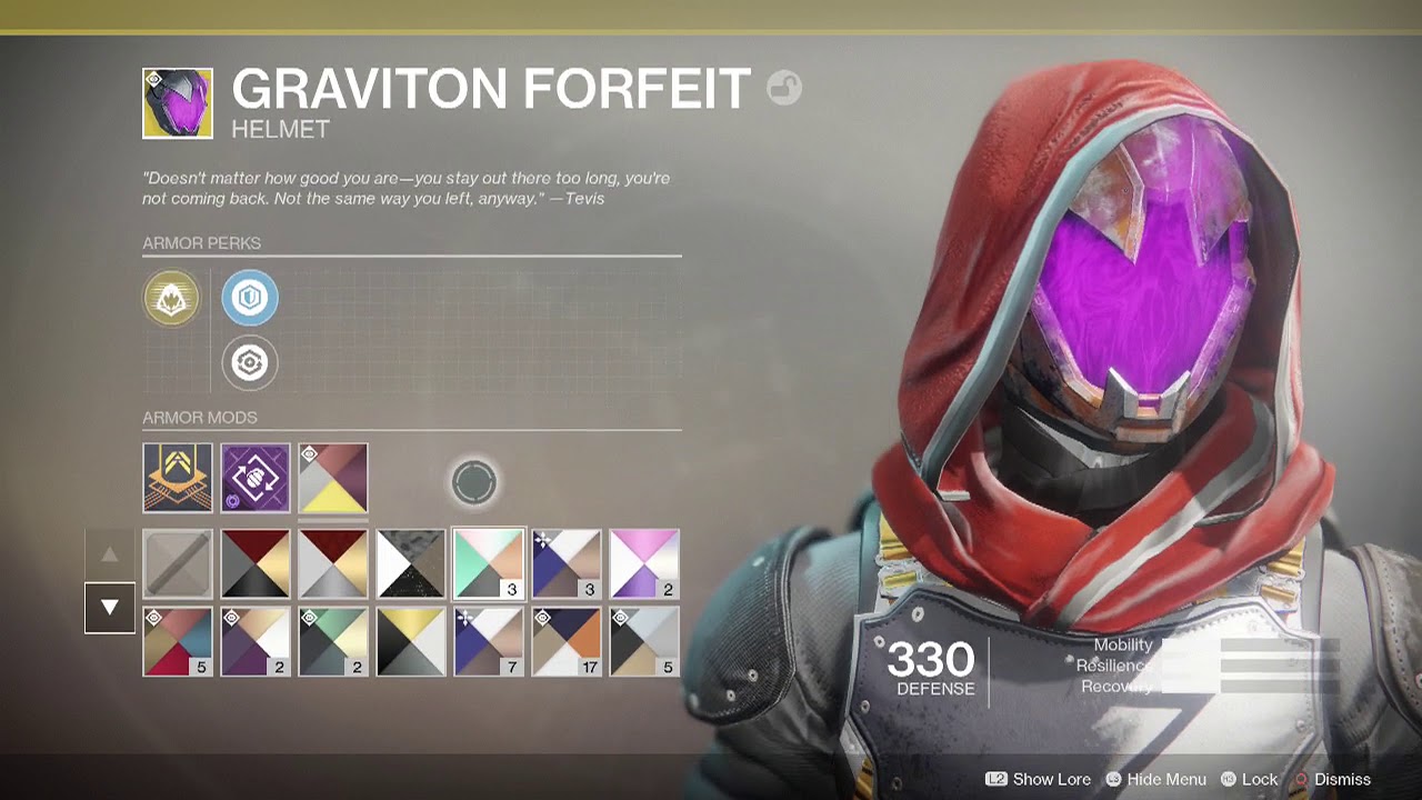 Destiny 2 Get Exotic Graviton Forfeit Helmet - YouTube