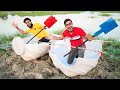 Making 2 Passenger Boat Using Water Tank | Will It Swim?