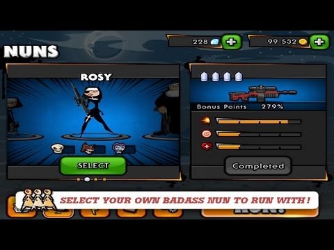 Видео: Nun Attack Run & Gun игра на Андроид и iOS