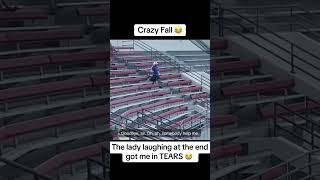 Crazy Fall. The lady laughing at the end got me in TEARS 😂😂😂 #fall #crazy #funny #laugh
