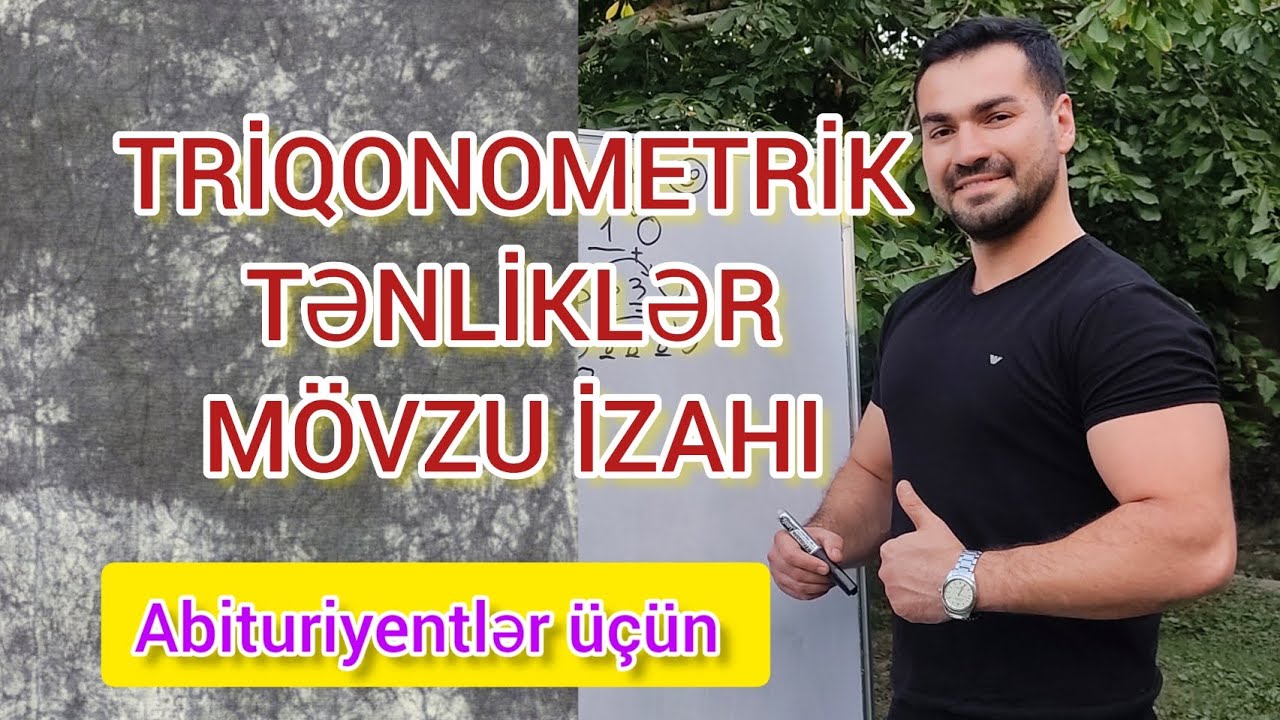 Triqonometrik tənliklər-Mövzu izahı #riyaziyyat #triqonomtriya #matematik #maths