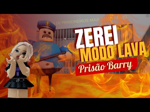 A Fuga da Prisão do Barry - Modo Lava - Roblox #roblox #robloxkids #jogandoroblox
