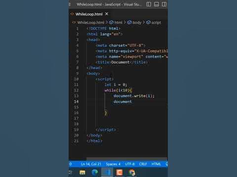 how to create while loop in javascript | Javascript while loop - YouTube