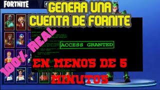 Genera Una Cuenta De Fornite Con Mas De 200 Skins En Esta Página Cero Clik Bate Comprobado