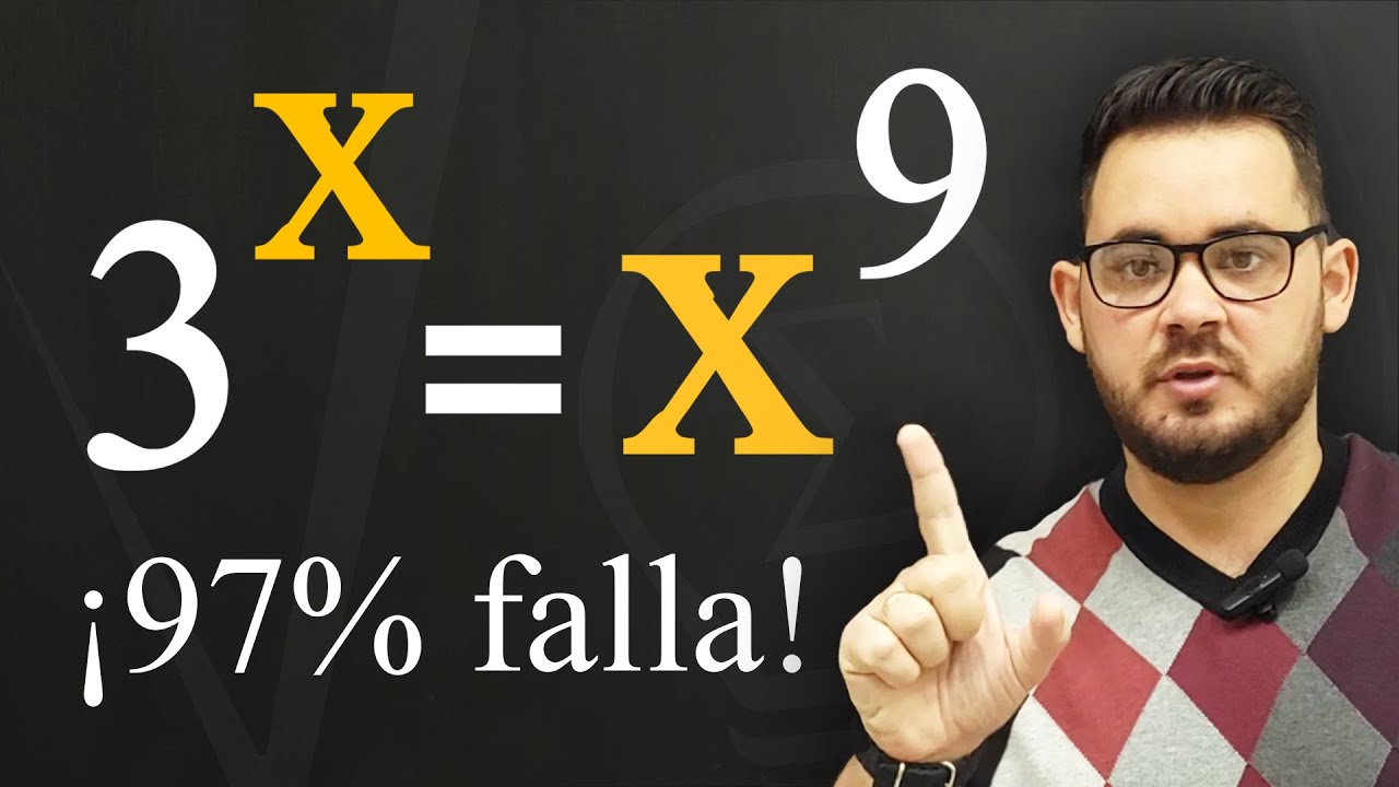 OLIMPIADA de Matemáticas | Aprende cómo resolver ESTA ECUACIÓN EXPONENCIAL: 3^x = x^9