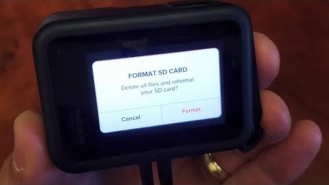 How to Format SD Card on GoPro Hero 8 Black