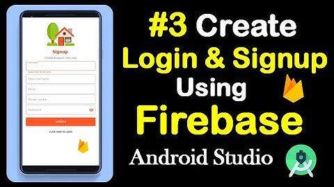 #3 Create Login And SignUp Screen In Android Studio Using Firebase | App Development Tutorial [2021]