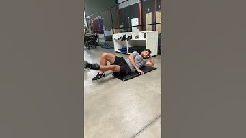 Adução de quadril em decúbito lateral com caneleira