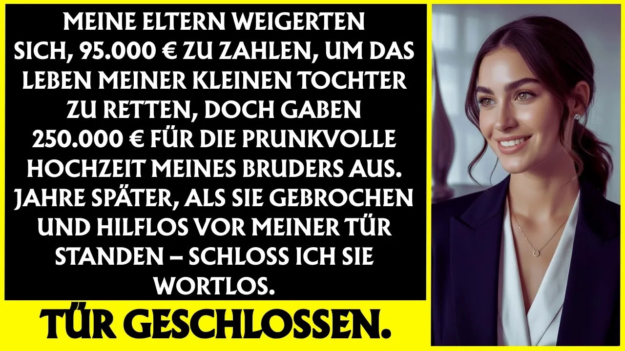 „Sie gaben 250 000 € für eine Hochzeit aus, weigerten sich aber, das Leben meiner Tochter zu ret